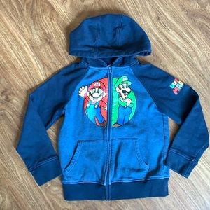Super Mario Bros Zip Hoodie - Size 7